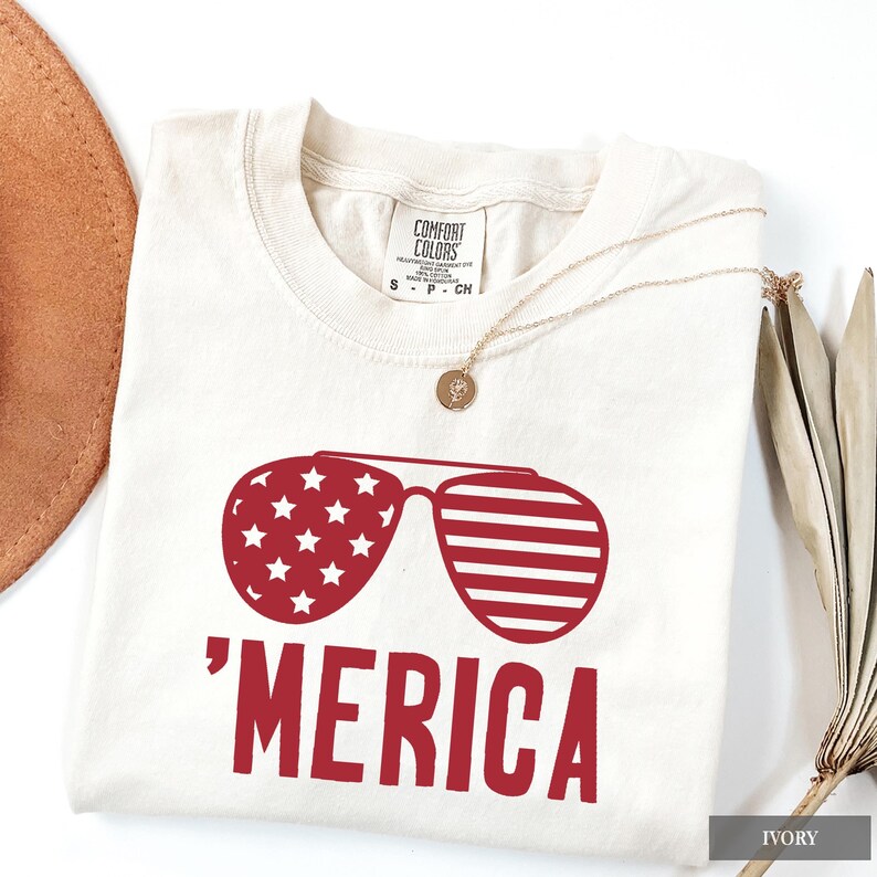 Merica Shirt – Funny Patriotic T-Shirt, 4th of July Party Tee, USA Flag Shirt, Freedom Lover Gift, America Graphic Tee for Men & Women image 4