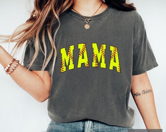 Softball Mama Shirt: Comfort Colors® Mothers Day Gift