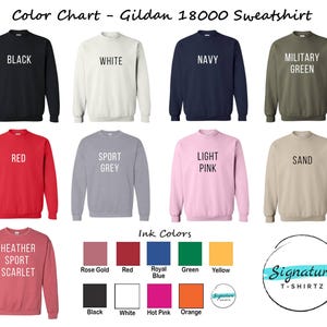 a group of sweatshirts with different colors