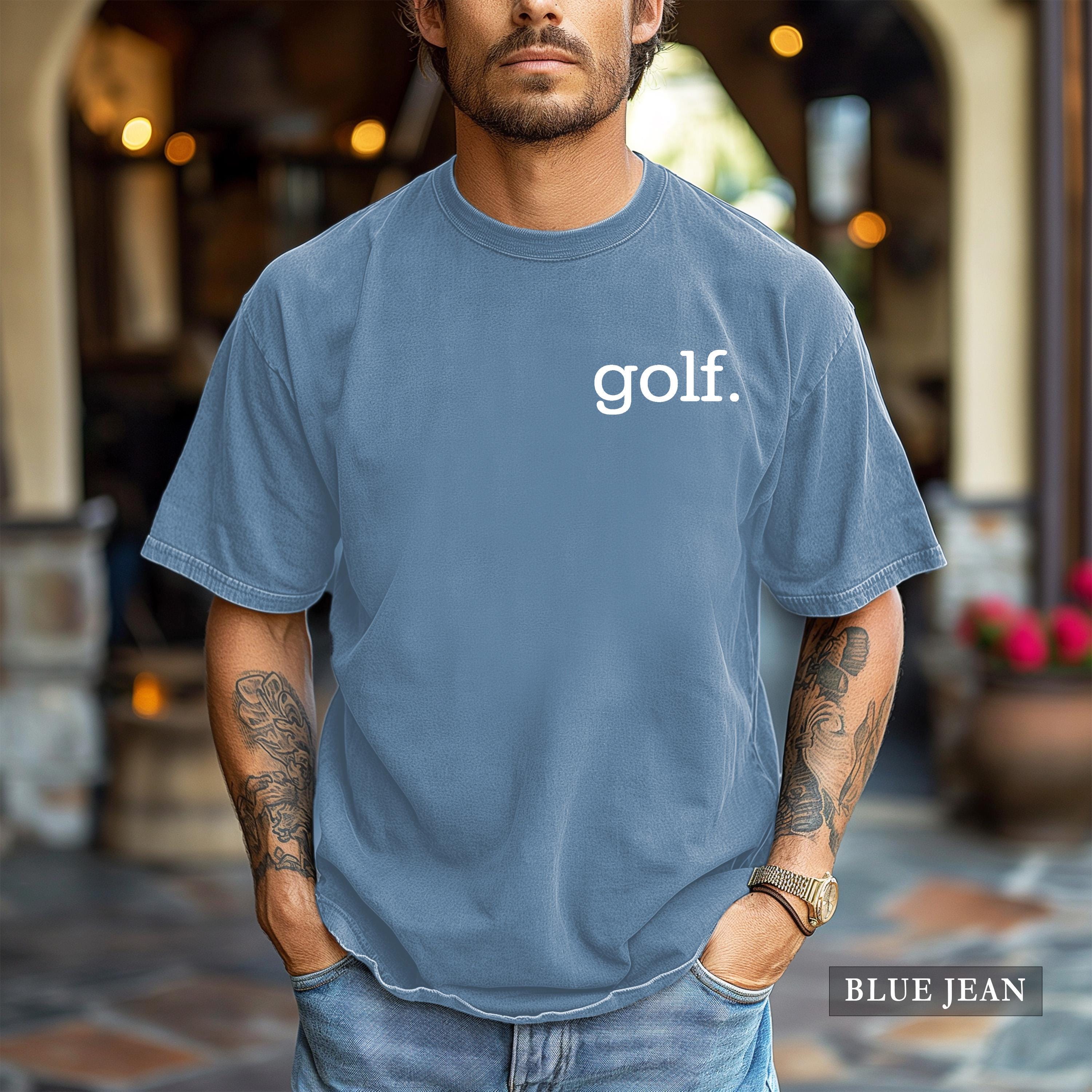 Golf Shirt - Comfort Colors® Minimalist Golfer Graphic Tee