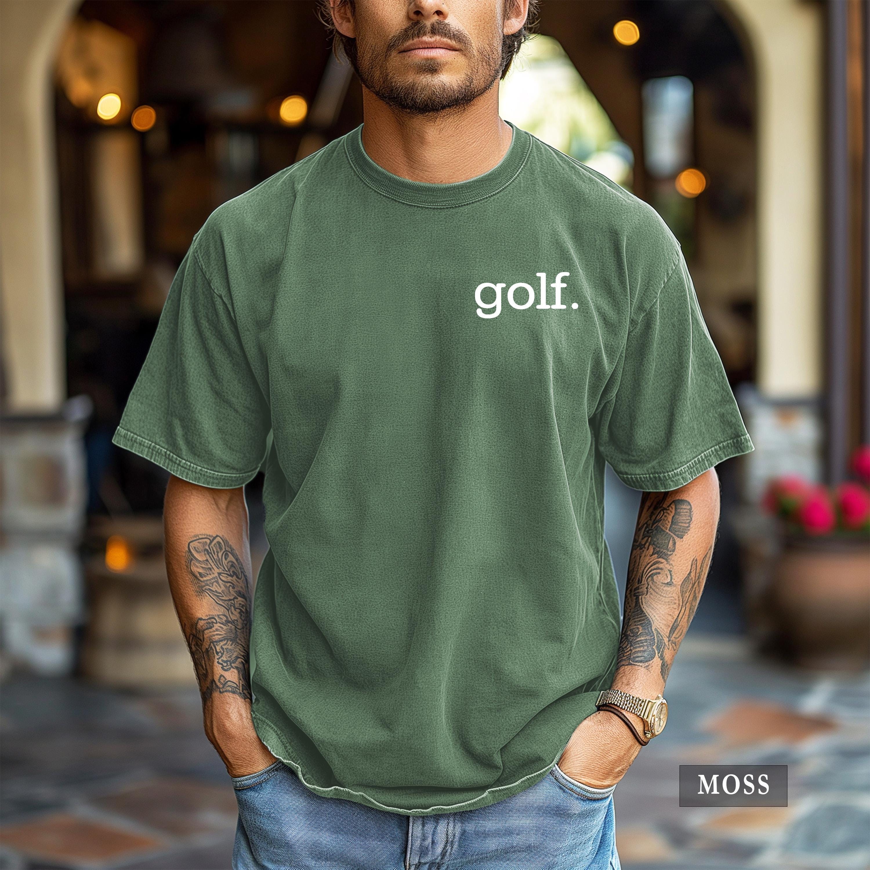 Golf Shirt - Comfort Colors® Minimalist Golfer Graphic Tee