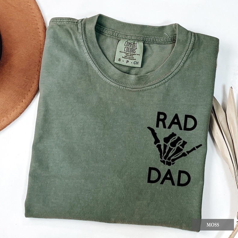 Rad Dad Shirt - Comfort Colors® New Daddy Graphic Tee, Father's Day Gift image 7