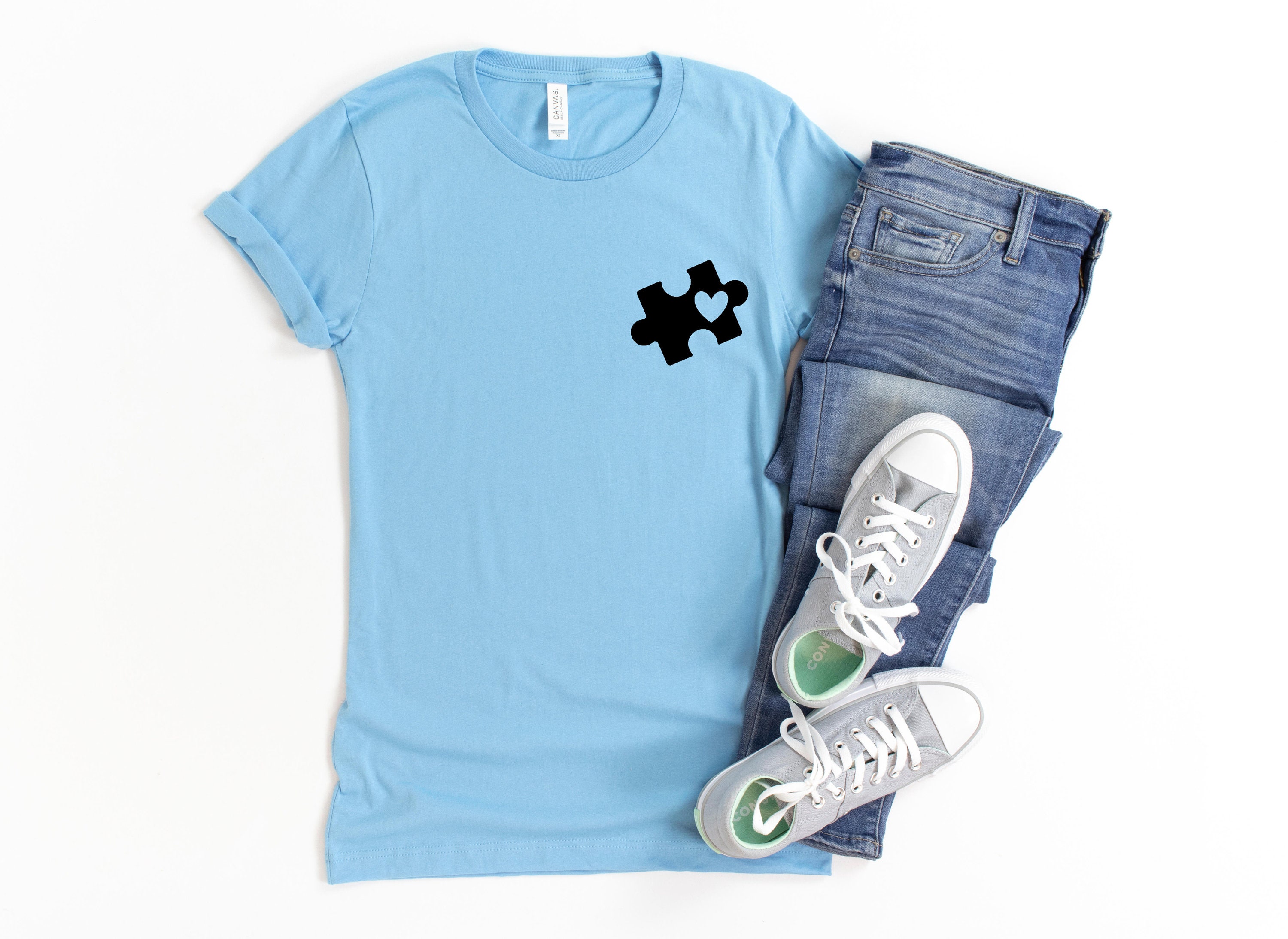 Autism Shirt Puzzle Piece Shirt Autism Awareness Tee | Etsy