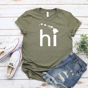 Hawaii Shirt, HI Shirt, Hawaii Graphic Tee, Hawaii State Shirt, The Aloha State, Hawaiian Shirt, Hawaii Vacation Shirt, Unisex Graphic Tee image 5