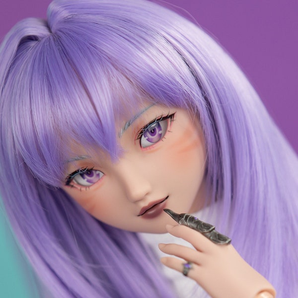 Aries Lavender Dream – 8-9" BJD, Dollfie Dream & 1/3 Doll Wig