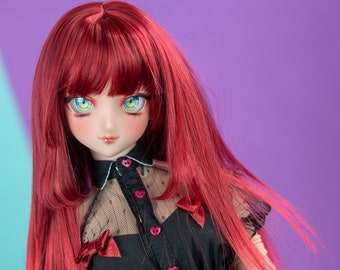Aquarius Red Love – BJD 8-9", Dollfie Dream et perruque de poupée 1/3