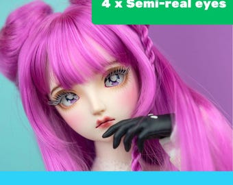 New Mystery Bag Semi Real – 4 x Follow me doll eyes for Smart Doll, Dollfie Dream