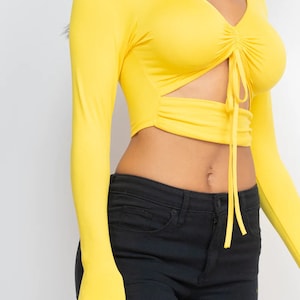 Yellow Crop Top