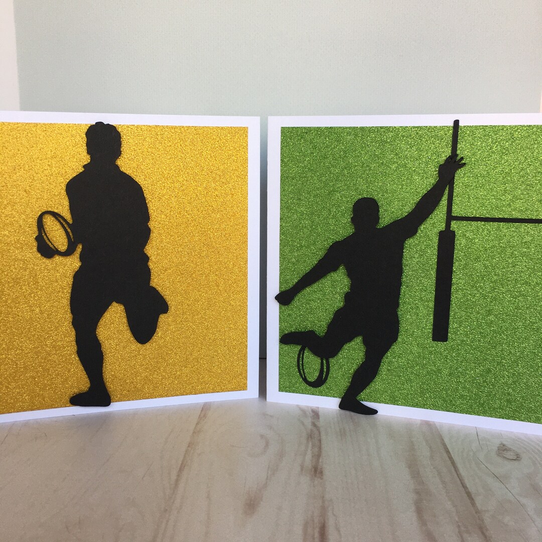Hand Made Rugby Handmade Rugby Card: Unique Fan Gift - Etsy