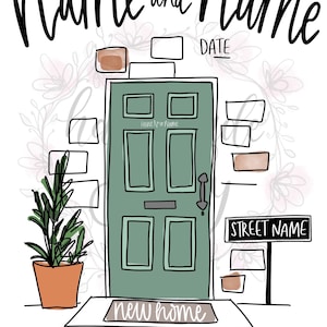Personalisierte New Home Karte