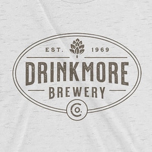 Drinkmore Brewery | Vintage retro grunge t-shirt makes a great gift for husband, father, boyfriend, or anyone who loves drinking craft beer