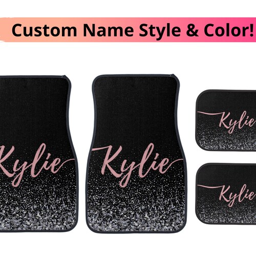 Car Mats Custom Name Unique Personal Car Personalized Car Mat Etsy