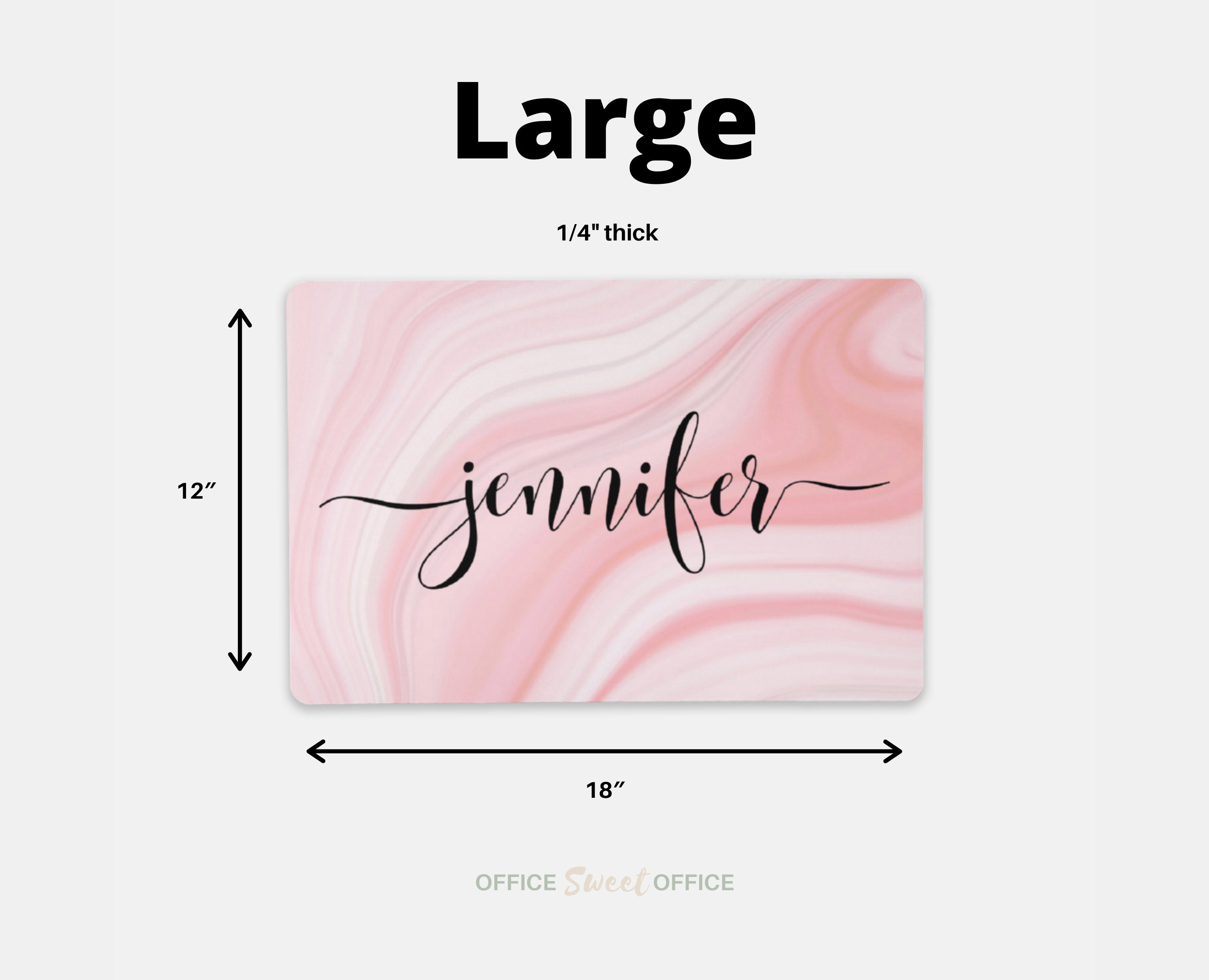 Personalized Pink Desk Mat Deskpad for Women Large Desk Pad Etsy