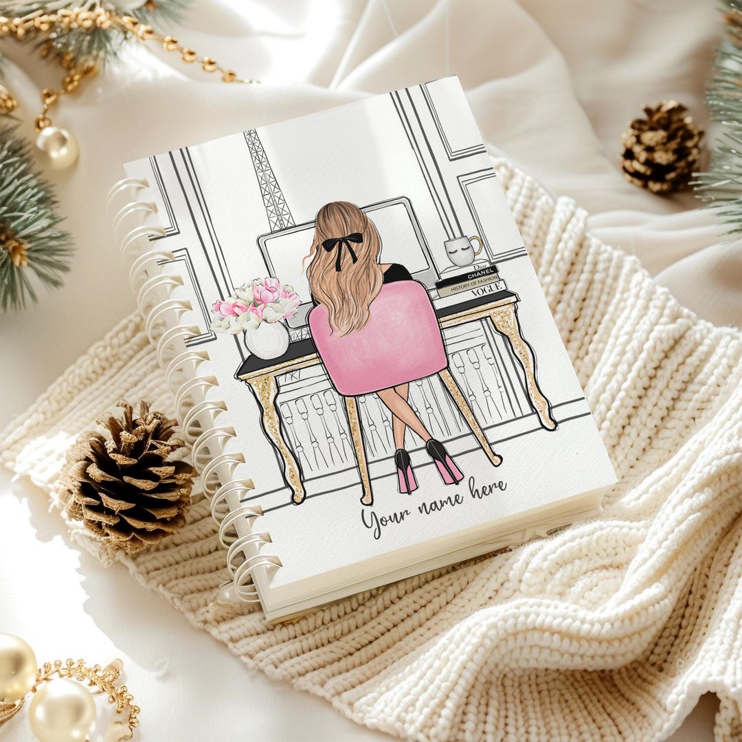 2025 Personalized Monthly Planner With Lined Pages Girl Boss Planner Budge Planner 2025 Calendar
