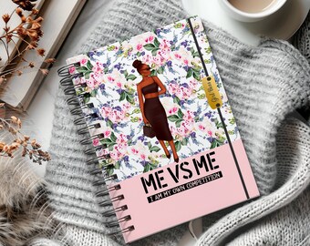 Boutique Style Personalized Planner - Customizable Monthly & Daily Layout - Luxury Design - Gift f Black Women - Melanin Planner for Her