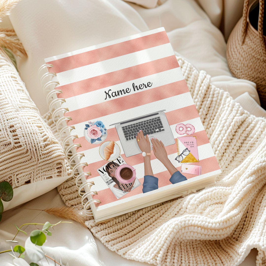 Customizable Name Notebook - Personalized Journal - Girl Boss ...