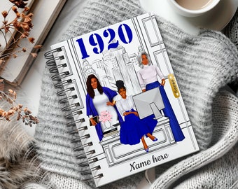 Zeta Phi Beta Monthly Planner 1920 - Daily Planner ZPB - HBCU Sorority - Black Greek Sorority - Black Sorority - Hourly Schedule 1920 Finer