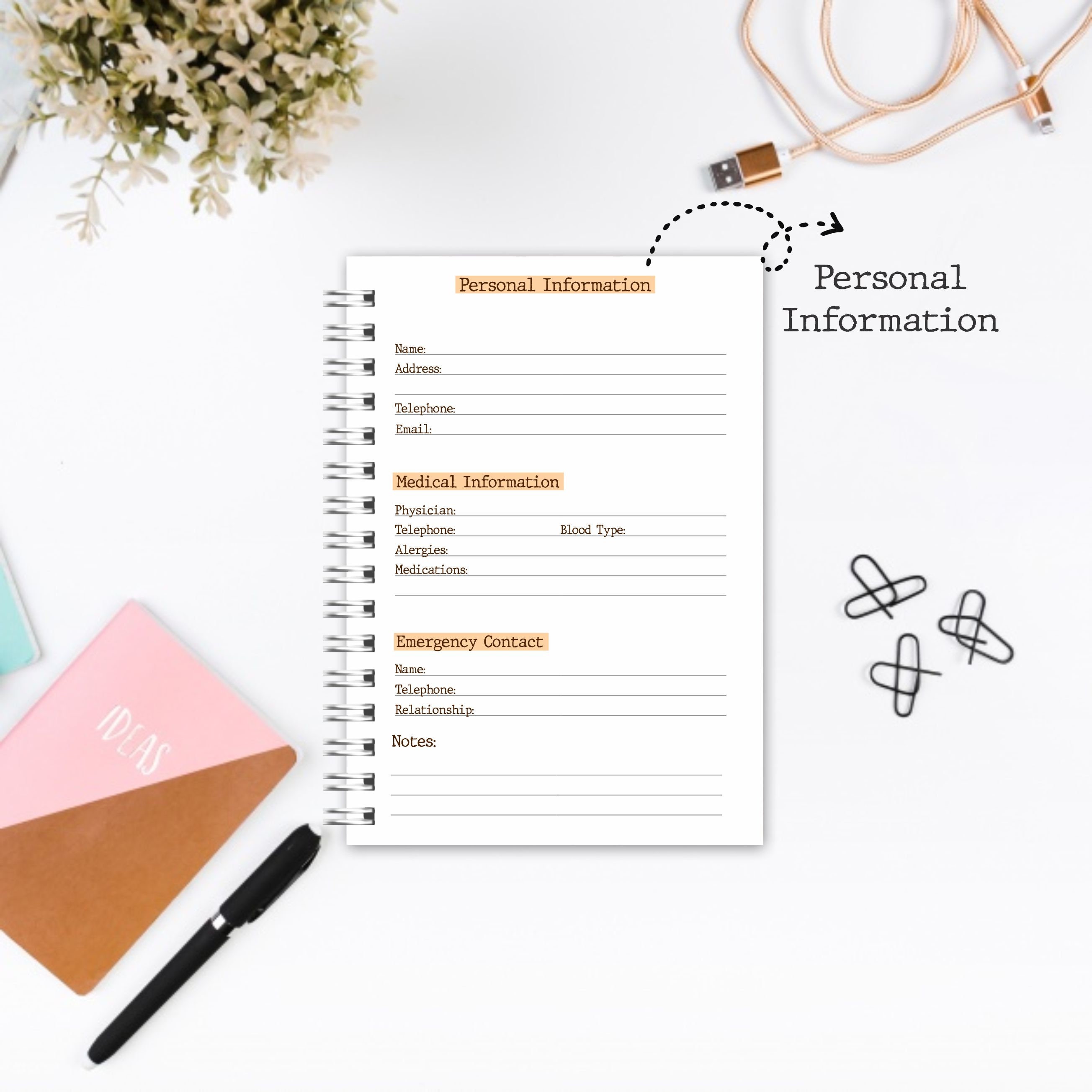 Custom Start Date Planner Personalized Daily Planner Girl Etsy