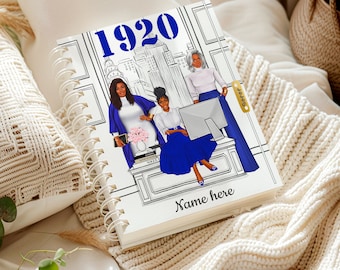 Zeta Phi Beta Monthly Planner 1920 - Month Planner ZPB - HBCU Sorority - Black Greek Sorority - Black Sorority - Black Woman 1920 Finer