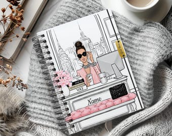 2027 Vertical Personalized Planner | Large Size Monthly and Daily Planner  | Optional Hourly Schedule | Budget Tracker | Calendar