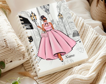 Black Girl Personalized Notebook, Black Owned Business Gift, Lined Black Queen Journal, Custom Name Hardcover Notebook, Black Girl Magic
