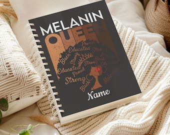 2027 Daily Planner | Personalized Monthly Dated Calendar | Black Girl Boss Gift | 2 Sizes Layout