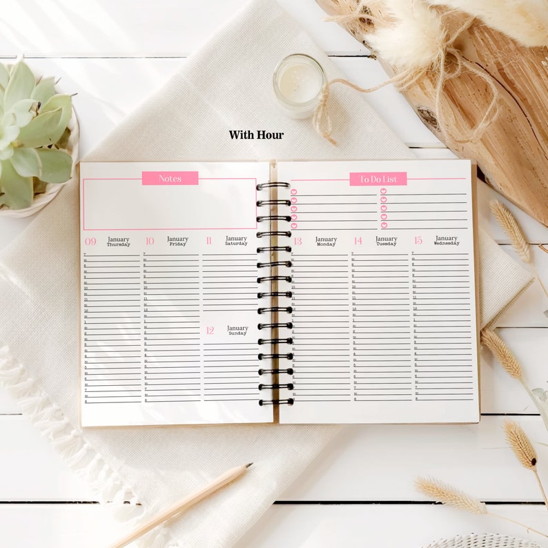 20242025 Monthly and Weekly Planner With Hourly Schedule, Budget