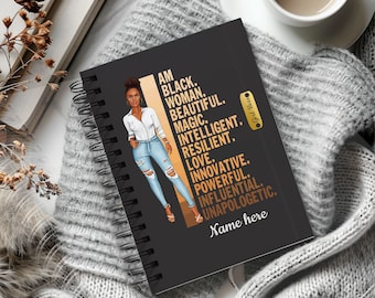 2027 Large Daily Personalized Planner - Budget Black Girl Boss Planner - Monthly Planner - Black Women Gift - Hourly Time Slots Optional