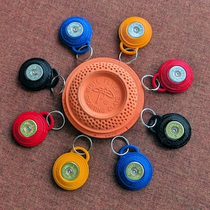 Replica Sporting Clay Keyring w/Upcycled Shell