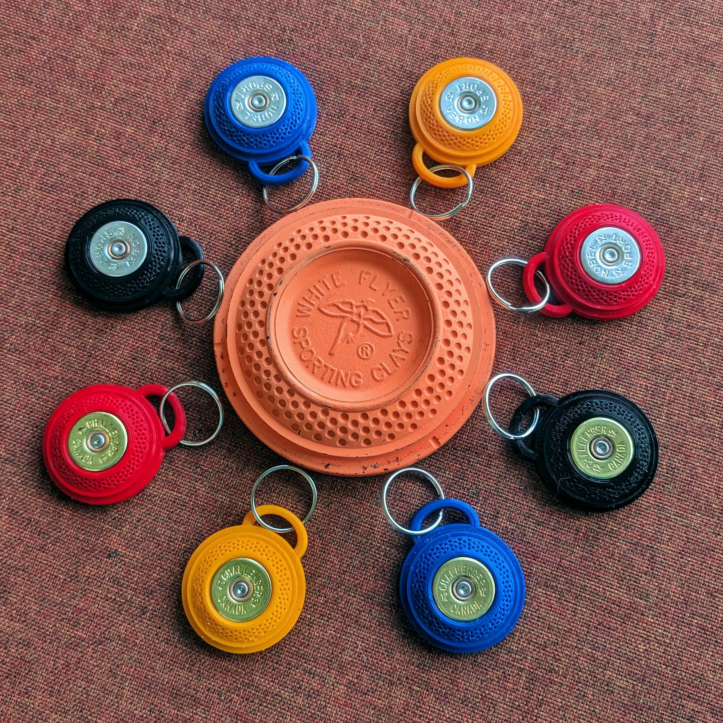 Replica Sporting Clay Keyring W/upcycled Shell - Etsy