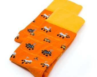 NASA Mars Rovers Family Socks featuring Perseverance, Ingenuity, Spirit, Opportunity, Curiosity, Pathfinder, Sojourner
