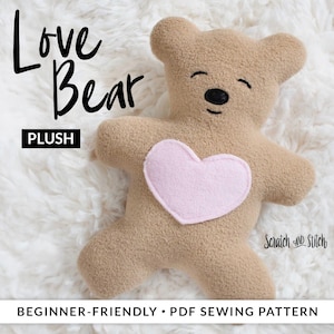 Patrón de costura del Oso del Amor