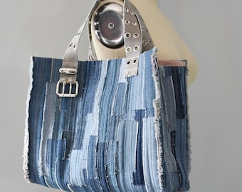 Headline Tote Sewing Pattern PDF | Original + Denim Versions