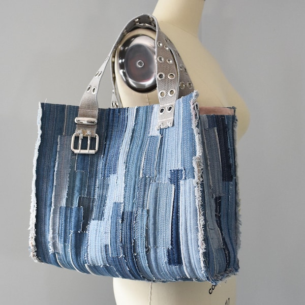 Headline Tote Sewing Pattern PDF | Original + Denim Versions
