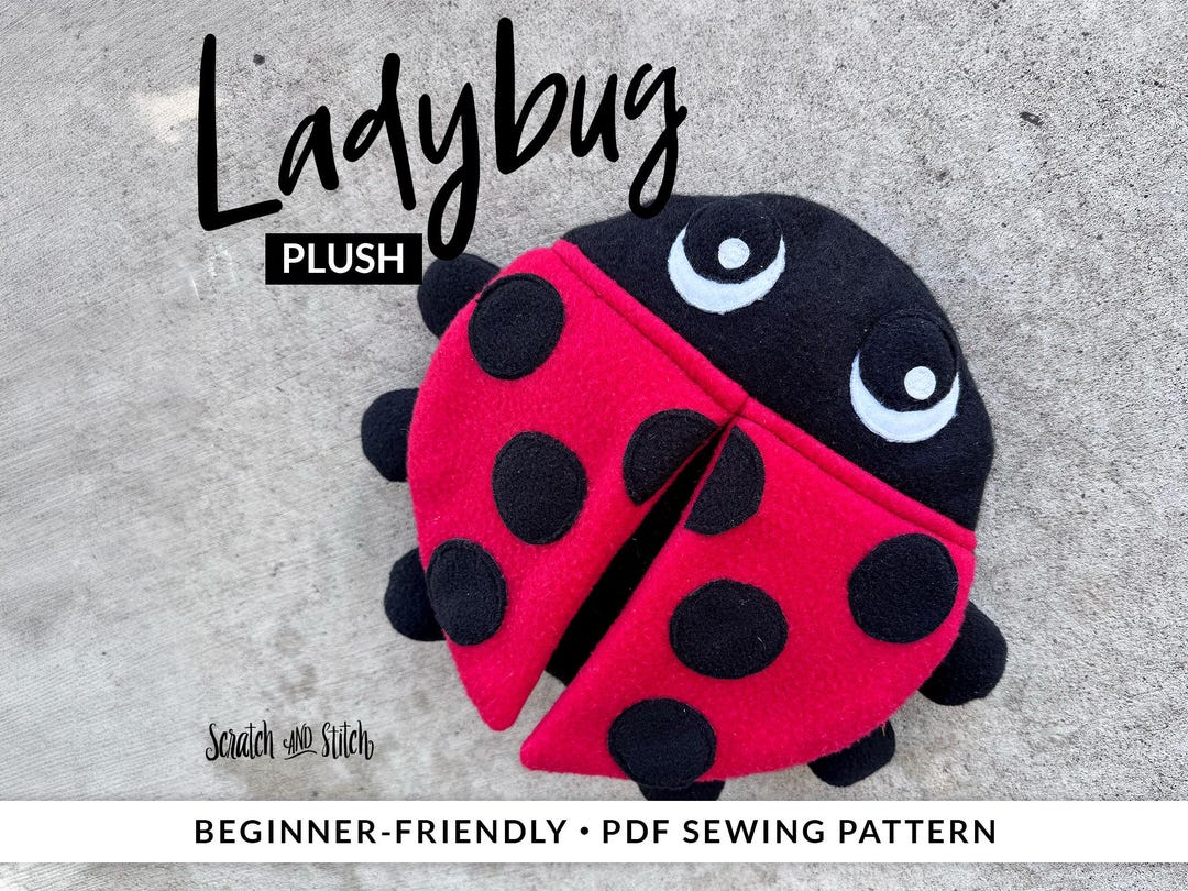 Plush Ladybug Sewing Pattern (PDF Pattern) - Etsy