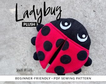 Plush Ladybug Sewing Pattern (PDF Pattern)