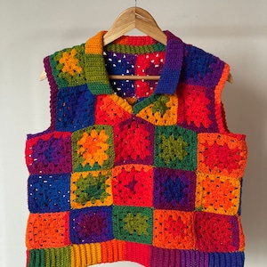 Linda Granny Square Vest Pattern