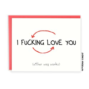 Naughty Anniversary Card For Him - Naughty Valentines Day Card - Funny Card Card - Naughty Birthday Card Boyfriend - Her - Girlfriend