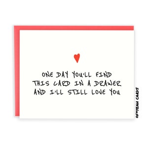 Grappige liefdeskaart voor hem - Ik hou van jou-kaart voor vriend - lieve kaart voor vriendin - Valentijnsdagkaart - verjaardag voor hem