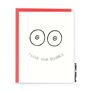 I Love Boobies Card 