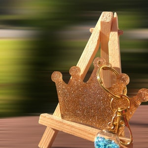 Crown Queen Royal Keychain Personalization Bag Tag Ornament