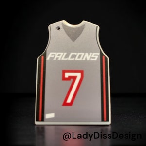 Custom Basketball Lacrosse Jersey Keychain: Personalized Team Gift