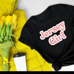 Jersey Girl T-Shirt GLITTER Graphic
