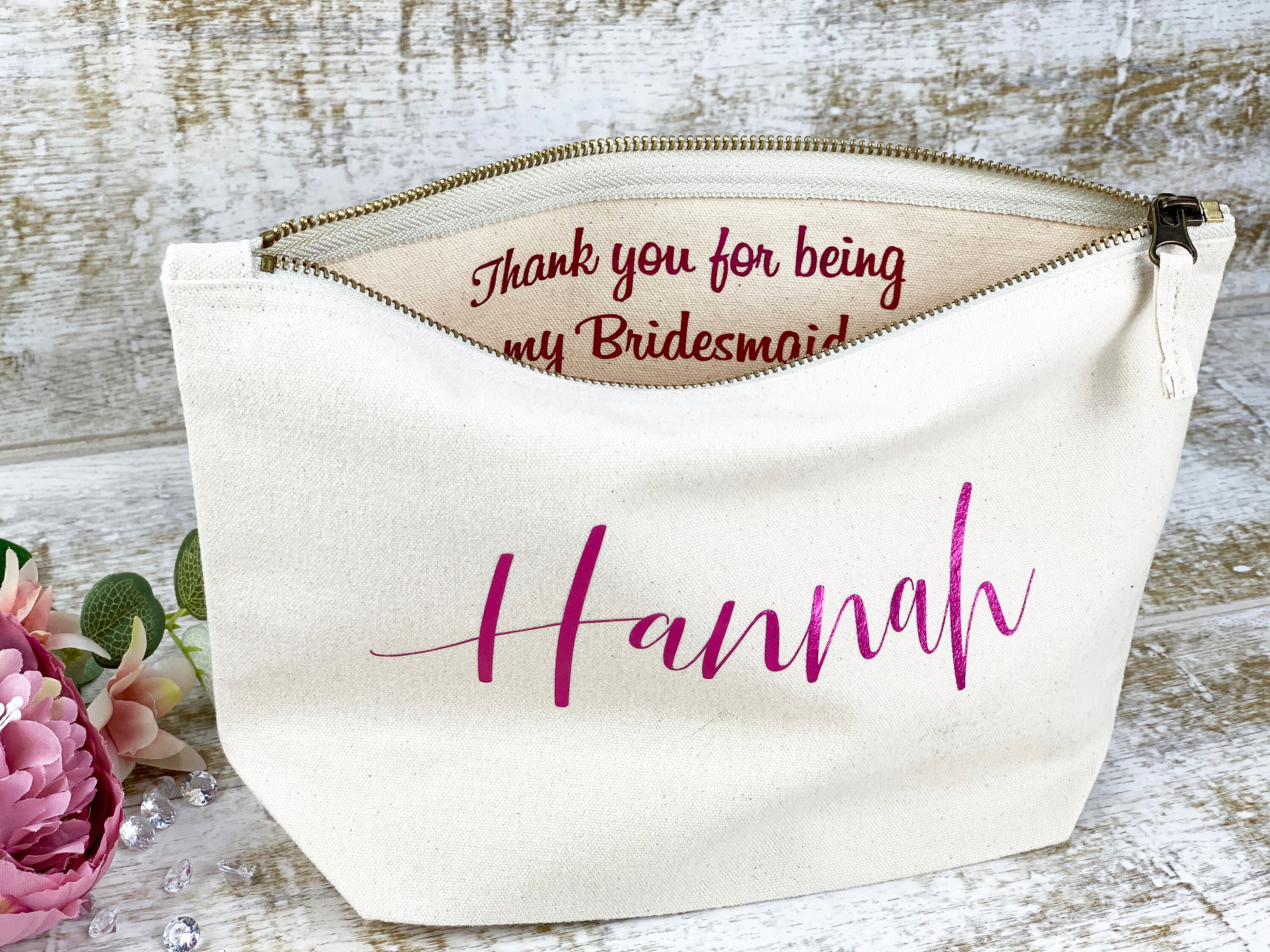 Thank You Wedding Bag Bridesmaid Gift Bridesmaid Thank You | Etsy