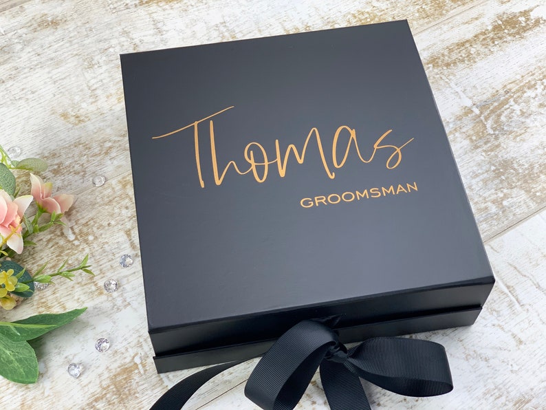 Wedding Gift Box, Bridesmaid Wedding Gift Box, Personalized Gift Box, Wedding Gift Box, Bridal Party Gift, Wedding Gift Box, Groomsman Box image 1