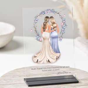 Bridesmaid Gift | Bridesmaid Proposal Gift | Gift for Maid of Honor | Will you be my Bridesmaid Gift | Acrylic Plaque