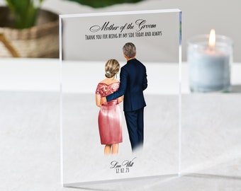 Mother of the Groom Gift | Mum and Son Gift | Parents of the Groom | Mum on the Wedding Day | Wedding Acrylic Plaque | Mum Gift