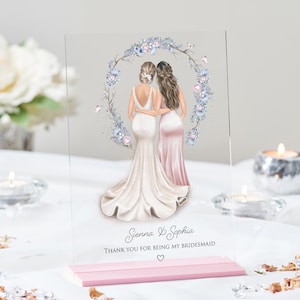 Bridesmaid Gift | Bridesmaid Proposal Gift | Gift for Maid of Honour | Will you be my Bridesmaid Gift | Bridesmaid Proposal | Acrylic Plaque