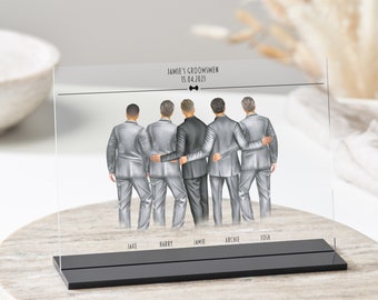 Groomsmen Gift | Best Man Groomsman Gift | Stag Do Bachelor Party | Groom Wedding Day | Wedding Acrylic Plaque | Groomsman Proposal