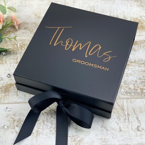 Wedding Gift Box, Bridesmaid Wedding Gift Box, Personalized Gift Box, Wedding Gift Box, Bridal Party Gift, Wedding Gift Box, Groomsman Box image 4